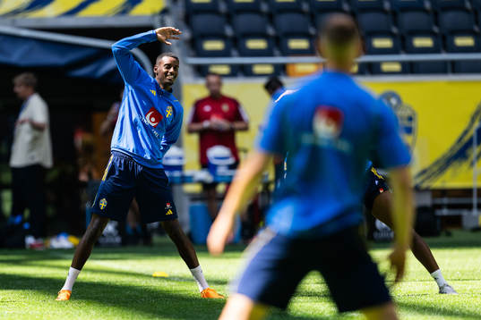 Alexander Isak of the Swedish national football team