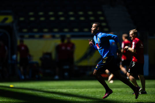 Robin Quaison of the Swedish national football team