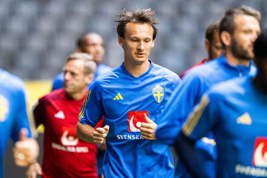 Hjalmar Ekdal of the Swedish national football team