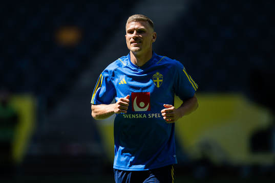 Carl Starfelt of the Swedish national football team