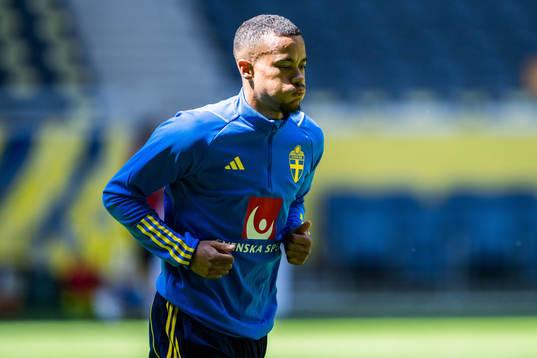 Robin Quaison of the Swedish national football team