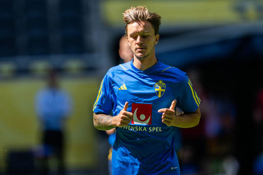 Kristoffer Olsson of the Swedish national football team