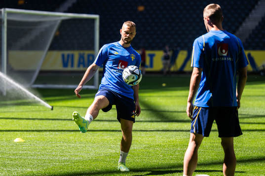 Jesper Karlström of the Swedish national football team