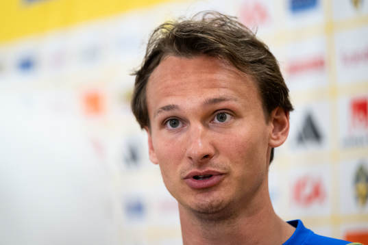Hjalmar Ekdal of the Swedish national football team