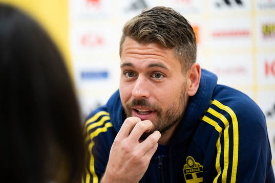 Goalkeeper Kristoffer Nordfeldt of the Swedish national