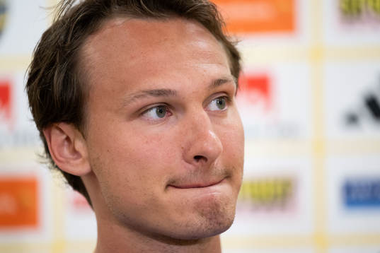 Hjalmar Ekdal of the Swedish national football team