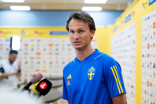 Hjalmar Ekdal of the Swedish national football team