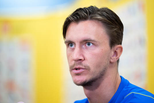 Kristoffer Olsson of the Swedish national football team