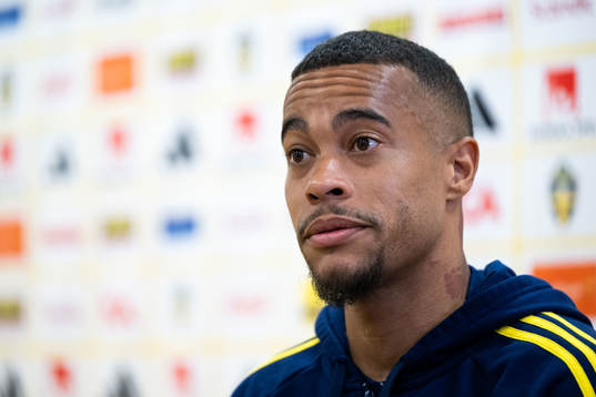 Robin Quaison of the Swedish national football team