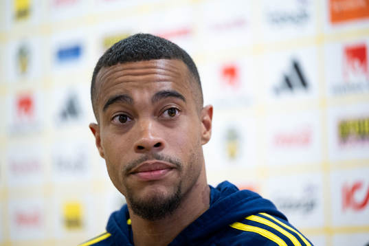 Robin Quaison of the Swedish national football team