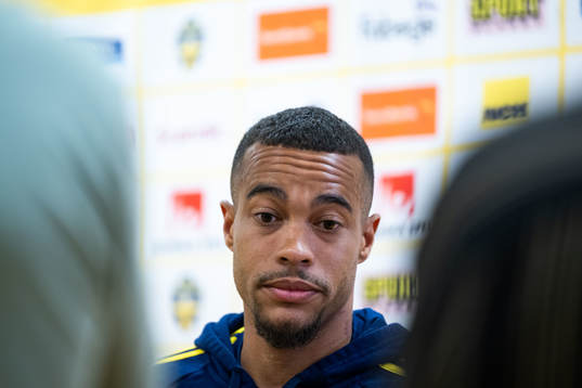 Robin Quaison of the Swedish national football team