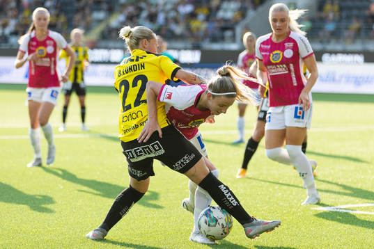 Häckens Marika Bergman Lundin och IK Uppsalas Ellinor
