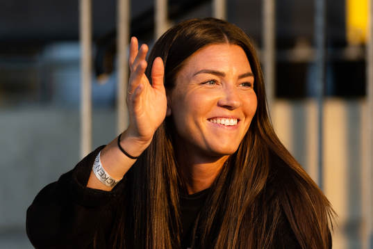 Pauline Hammarlund på läktaren