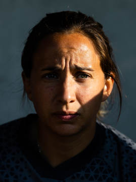 Häckens assisterande tränare Bri Campos innan
