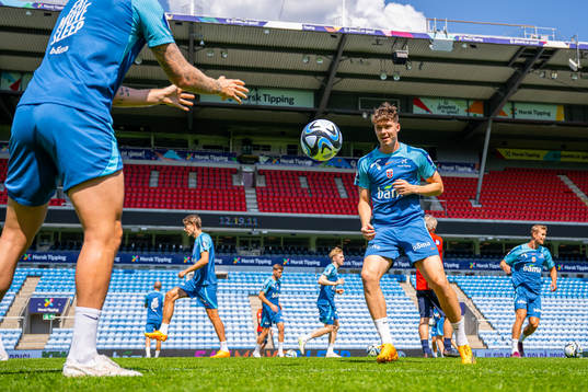 Jørgen Strand Larsen of the Norwegian national football