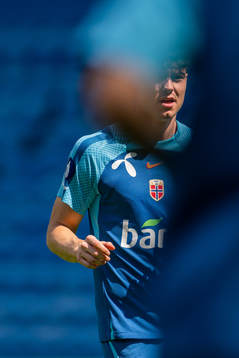 Jørgen Strand Larsen of the Norwegian national football
