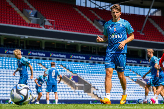 Sander Berge of the Norwegian national football team