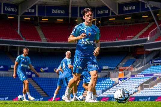 Hugo Vetlesen of the Norwegian national football team