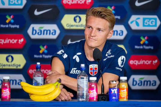 Martin Ødegaard of the Norwegian national football team