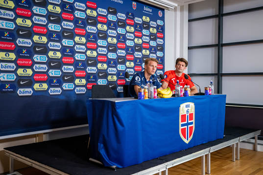 Martin Ødegaard and Morten Morisbak Skjønsberg, press
