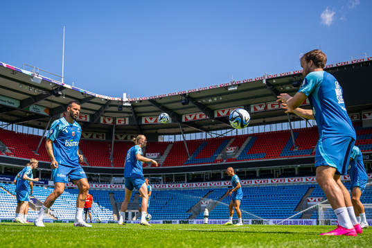Kristoffer Velde of the Norwegian national football team