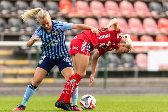 Djurgårdens Tove Almqvist och Linköpings Johanna Svedberg