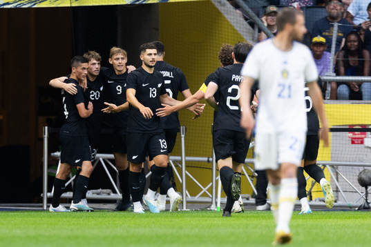 Callum Mccowatt of New Zealand celebrates