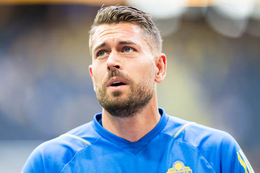 Goalkeeper Kristoffer Nordfeldt of Sweden