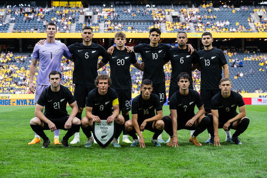 Starting eleven of of New Zealand