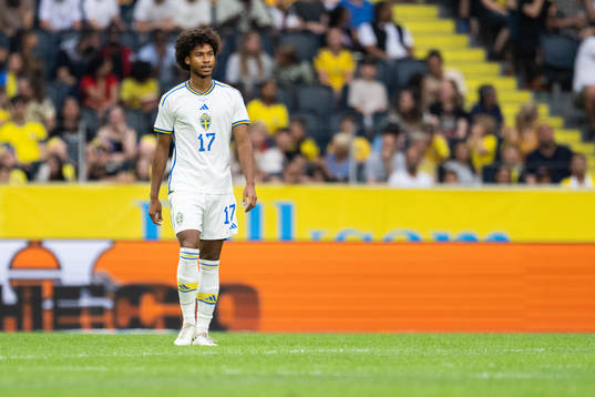 Jens Cajuste of Sweden looks dejected