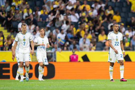 Viktor Claesson, Kristoffer Olsson and Robin Quaison look