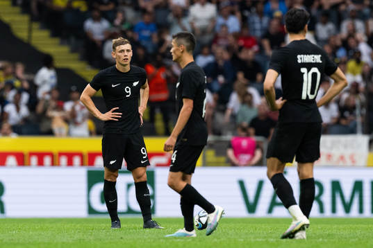 Ben Waine and Marko Stamenic of New Zealand looks dejected