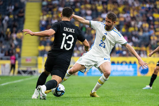 Liberato Cacace of New Zealand and Marcus Rohdén of Sweden