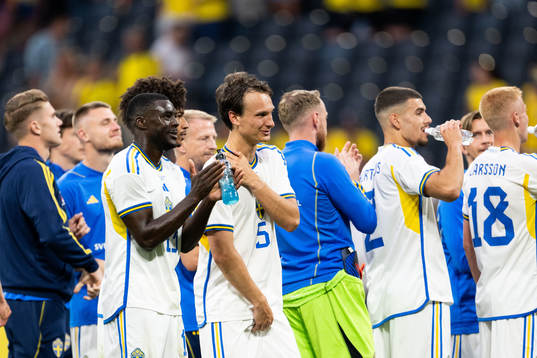 Ken Sema and Hjalmar Ekdal of Sweden