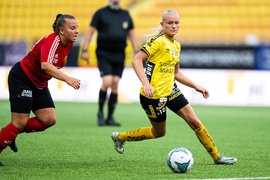 Skepplandas Evelina Persson och Elfsborgs Matilda Ståhlbom