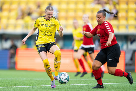 Elfsborgs Hanna Jiozon och Skepplandas Evelina Persson
