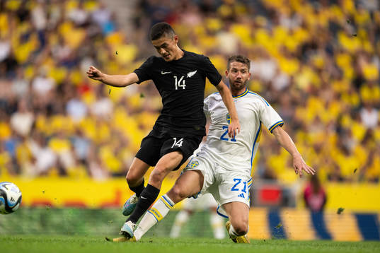 Elijah Just of New Zealand and Marcus Rohdén of Sweden
