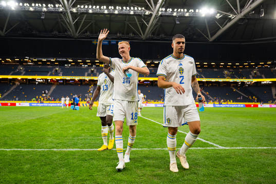 Ken Sema, Hugo Larsson and Edvin Kurtulus of Sweden
