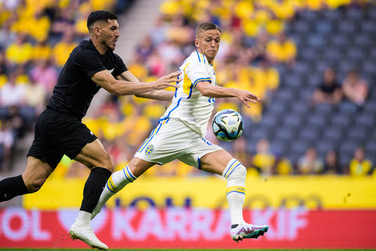 Michael Boxall of New Zealand and Jesper Karlsson of Sweden