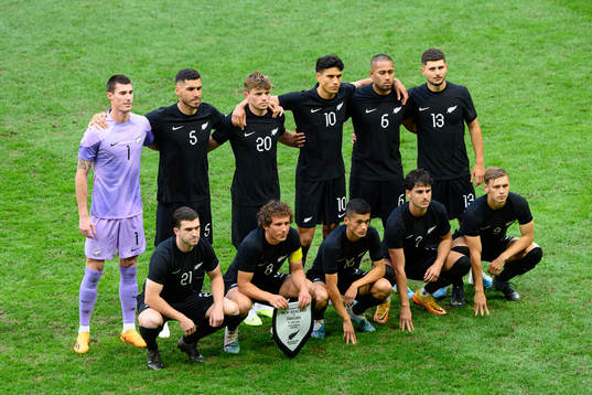 Starting eleven of of New Zealand