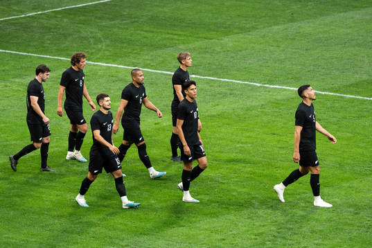 Players of of New Zealand celebrate
