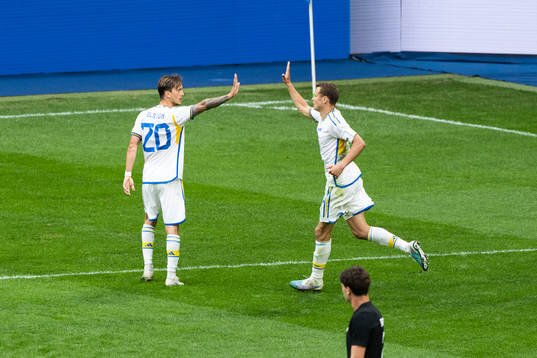 Kristoffer Olsson and Viktor Claesson of Sweden celebrate