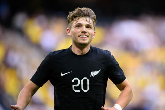 Callum Mccowatt of New Zealand celebrates