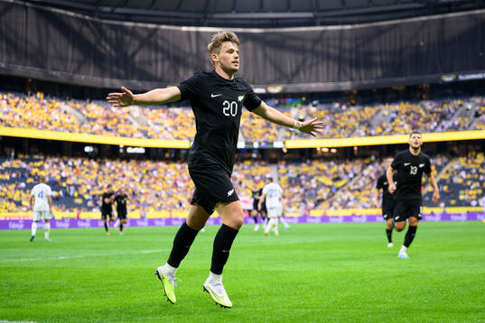 Callum Mccowatt of New Zealand celebrates