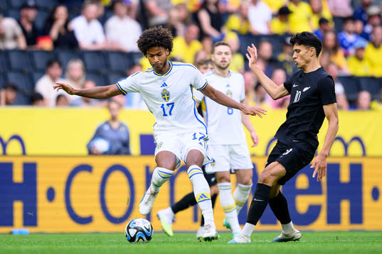 Jens Cajuste of Sweden and Marko Stamenic of New Zealand