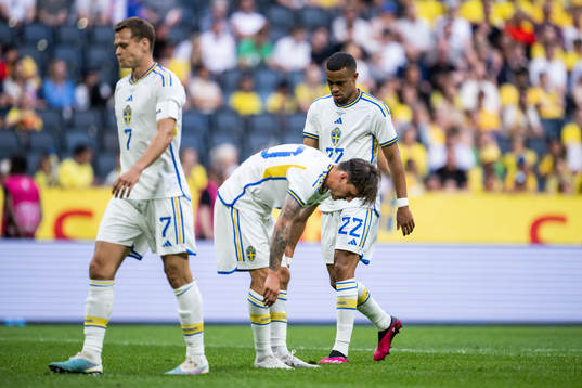 Viktor Claesson, Kristoffer Olsson and Robin Quaison of