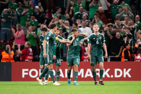 Callum Marshall of Northern Ireland celebrate