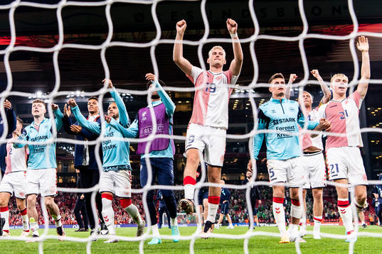 Jonas Wind of Denmark (c) celebrates
