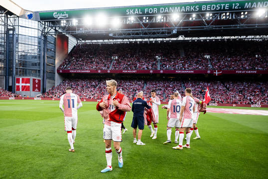Rasmus Højlund of Denmark