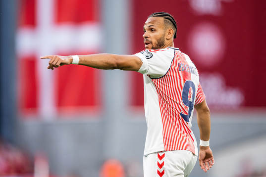 Martin Braithwaite of Denmark
